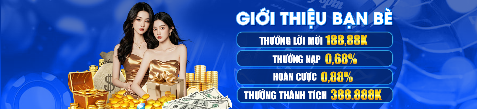 Hình ảnh quảng cáo của t888 hiển thị nền tảng và các lợi ích